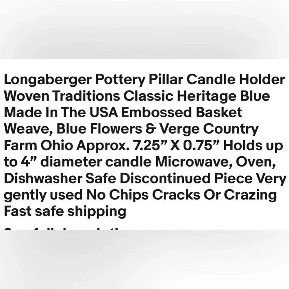 Longaberger good used
